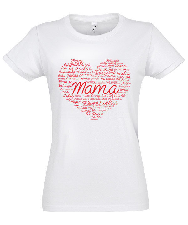 Marškinėliai moterims Laiškas mamai kaina ir informacija | Marškinėliai moterims | pigu.lt