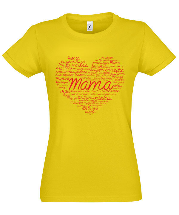 Marškinėliai moterims Laiškas mamai kaina ir informacija | Marškinėliai moterims | pigu.lt