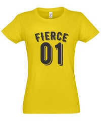 Marškinėliai moterims Fierce 01, geltoni kaina ir informacija | Marškinėliai moterims | pigu.lt
