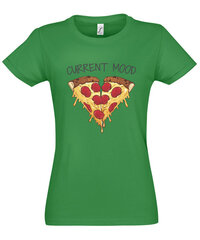 Marškinėliai moterims Current mood, žali kaina ir informacija | Marškinėliai moterims | pigu.lt
