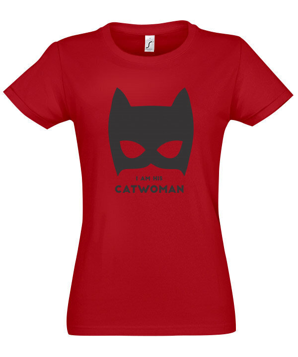 Marškinėliai moterims His catwoman, raudoni kaina ir informacija | Marškinėliai moterims | pigu.lt
