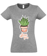 Marškinėliai moterims Aloe you цена и информация | Футболка женская | pigu.lt
