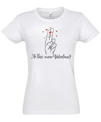 Marškinėliai moterims Mano Valentinas kaina ir informacija | Marškinėliai moterims | pigu.lt