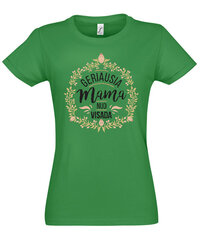 Marškinėliai moterims Geriausia mama, žali kaina ir informacija | Marškinėliai moterims | pigu.lt