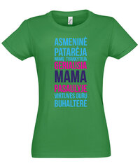 Marškinėliai moterims Geriausia mama pasaulyje, žali kaina ir informacija | Marškinėliai moterims | pigu.lt