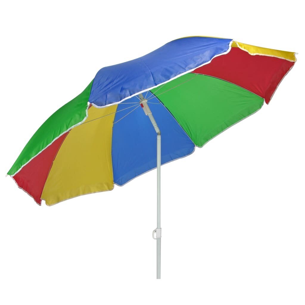 Paplūdimio skėtis HI, įvairių spalvų, 150cm kaina ir informacija | Skėčiai, markizės, stovai | pigu.lt