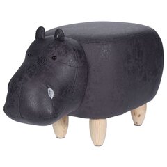 Hipopotamo formos taburetė Home&Styling, juoda kaina ir informacija | Virtuvės ir valgomojo kėdės | pigu.lt