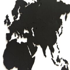 Sienos dekoracija-žemėlapis Exclusive, juoda kaina ir informacija | Reprodukcijos, paveikslai | pigu.lt