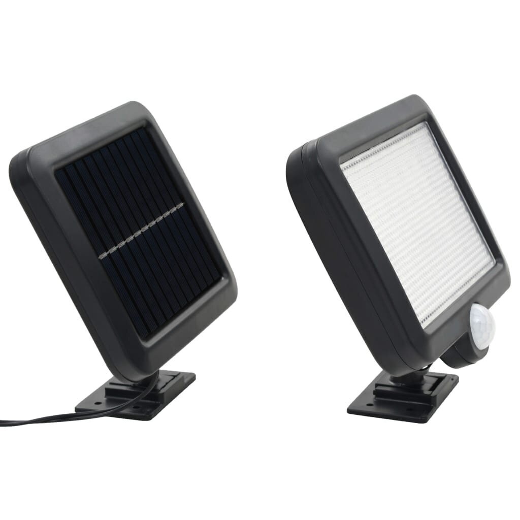 Saulės energija įkraunamas šviestuvas su judesio jutikliu, baltas, LED kaina ir informacija | Lauko šviestuvai | pigu.lt