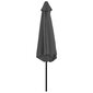 Lauko skėtis su metaliniu stulpu, 300 cm, antracito spalvos цена и информация | Skėčiai, markizės, stovai | pigu.lt