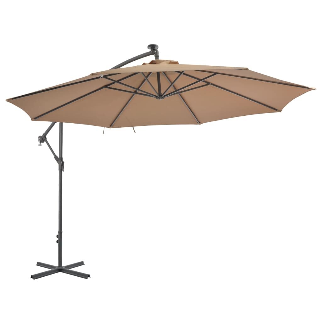 Saulės skėtis, rudas kaina ir informacija | Skėčiai, markizės, stovai | pigu.lt