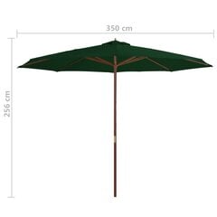 Lauko skėtis, 350 cm цена и информация | Зонты, маркизы, стойки | pigu.lt