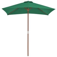 Lauko skėtis VidaXL, 150x200 cm, žalias kaina ir informacija | Skėčiai, markizės, stovai | pigu.lt
