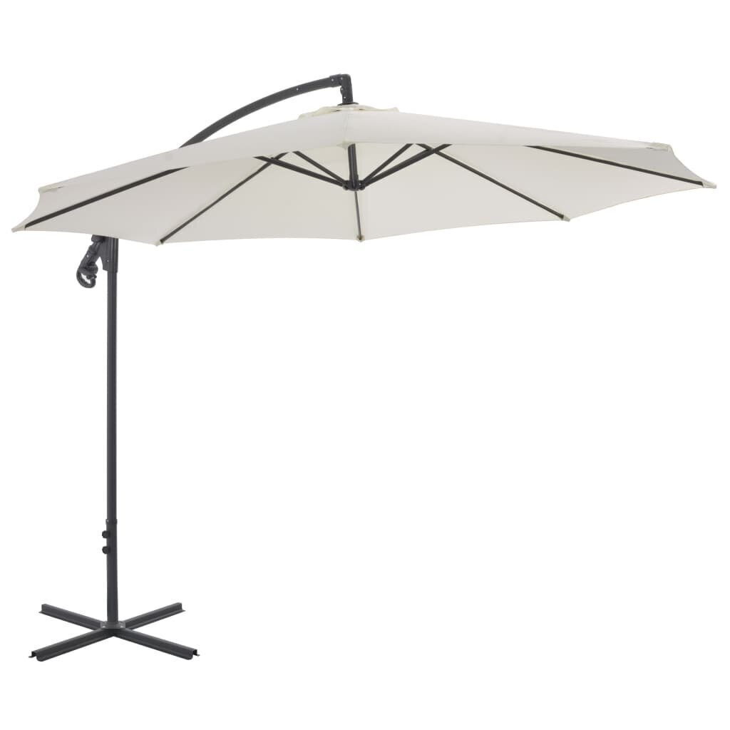 Saulės skėtis, 300 cm, rudas цена и информация | Skėčiai, markizės, stovai | pigu.lt