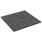 Grindų plytelės WPC, 30x30cm, juodos kaina ir informacija | Terasos grindys | pigu.lt