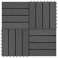 Grindų plytelės, 30x30cm, juodos kaina ir informacija | Terasos grindys | pigu.lt