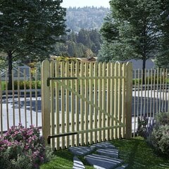 Surenkami sodo vartai, 100x100cm, impregnuota pušies mediena kaina ir informacija | Tvoros ir jų priedai | pigu.lt