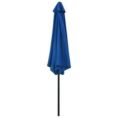 Lauko skėtis su metaliniu stulpu, 200x300 cm, mėlynas цена и информация | Зонты, маркизы, стойки | pigu.lt