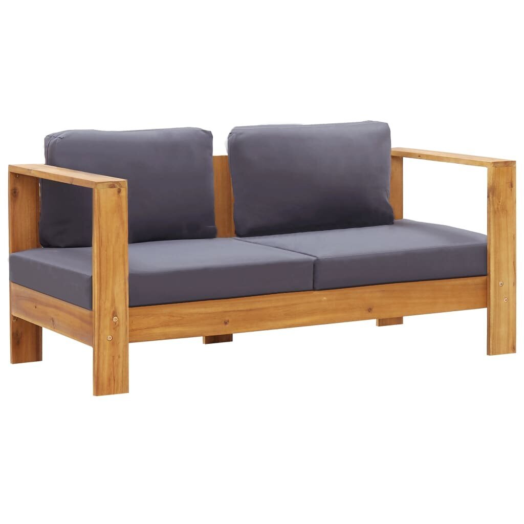 Sodo sofa-suoliukas su pagalvėmis, 140 cm kaina ir informacija | Lauko suolai | pigu.lt