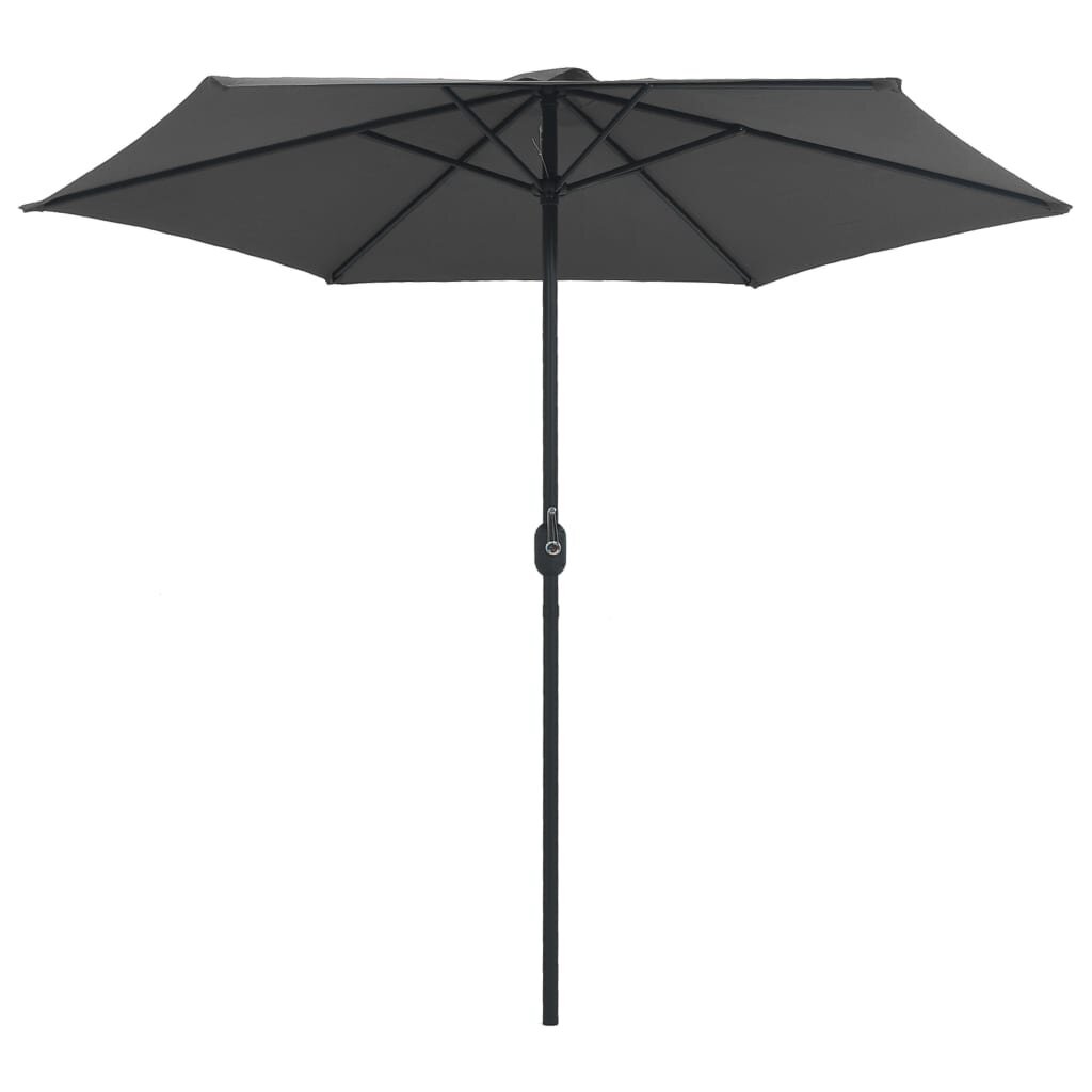Lauko skėtis su aliuminio stulpu, 270x246 cm, antracito spalvos kaina ir informacija | Skėčiai, markizės, stovai | pigu.lt