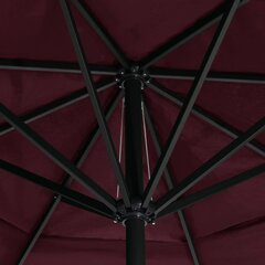 Lauko skėtis VidaXL, 600 cm, raudonas kaina ir informacija | Skėčiai, markizės, stovai | pigu.lt