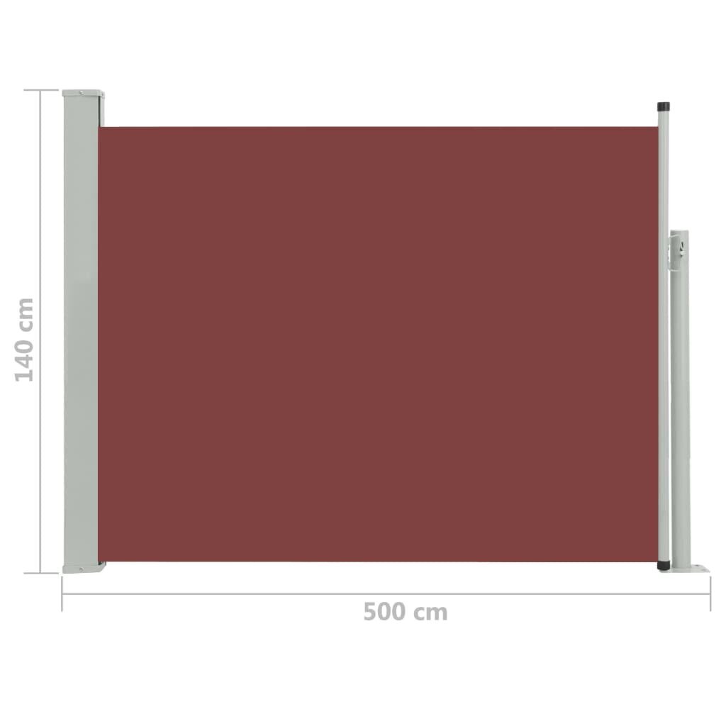 Ištraukiama pertvara, 140 x 500 cm, ruda kaina ir informacija | Tvoros ir jų priedai | pigu.lt