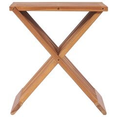 Sulankstoma taburetė, 40x32x45cm, tikmedžio medienos masyvas цена и информация | Стулья для кухни и столовой | pigu.lt