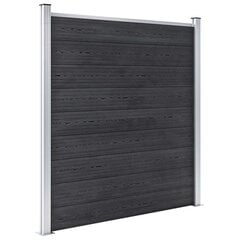 Sodo tvora, pilkos spalvos, 180x186cm, WPC kaina ir informacija | Tvoros ir jų priedai | pigu.lt