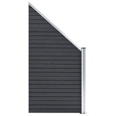 Tvoros plokštė, pilkos spalvos, 95x(105-180) cm, WPC цена и информация | Заборы и принадлежности к ним | pigu.lt