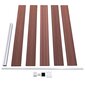 Sodo tvora, rudos spalvos, 175x105 cm, WPC цена и информация | Tvoros ir jų priedai | pigu.lt