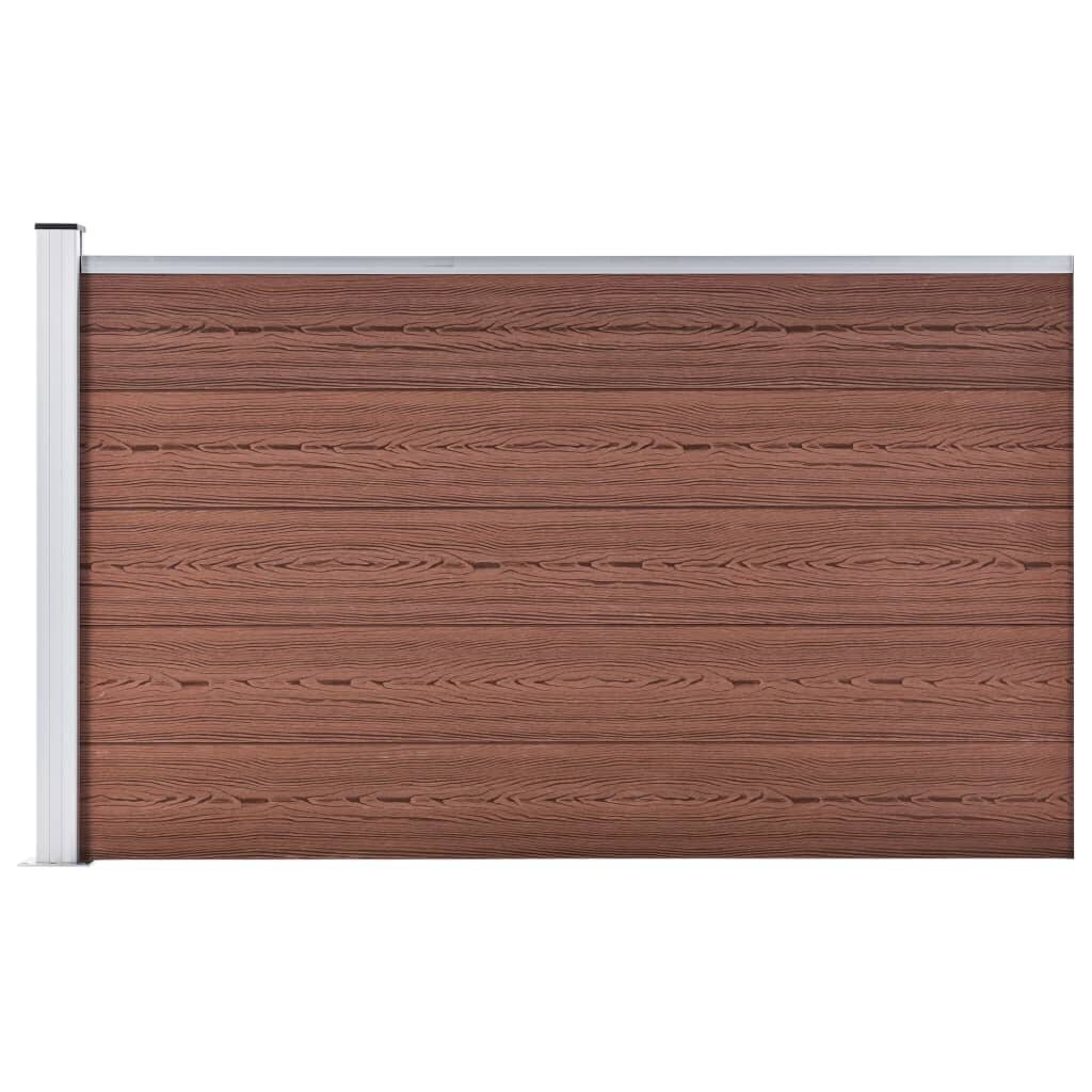 Sodo tvora, rudos spalvos, 175x105 cm, WPC цена и информация | Tvoros ir jų priedai | pigu.lt