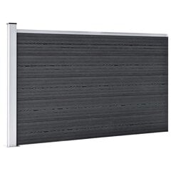 Sodo tvora, pilkos spalvos, 175x105 cm, WPC kaina ir informacija | Tvoros ir jų priedai | pigu.lt