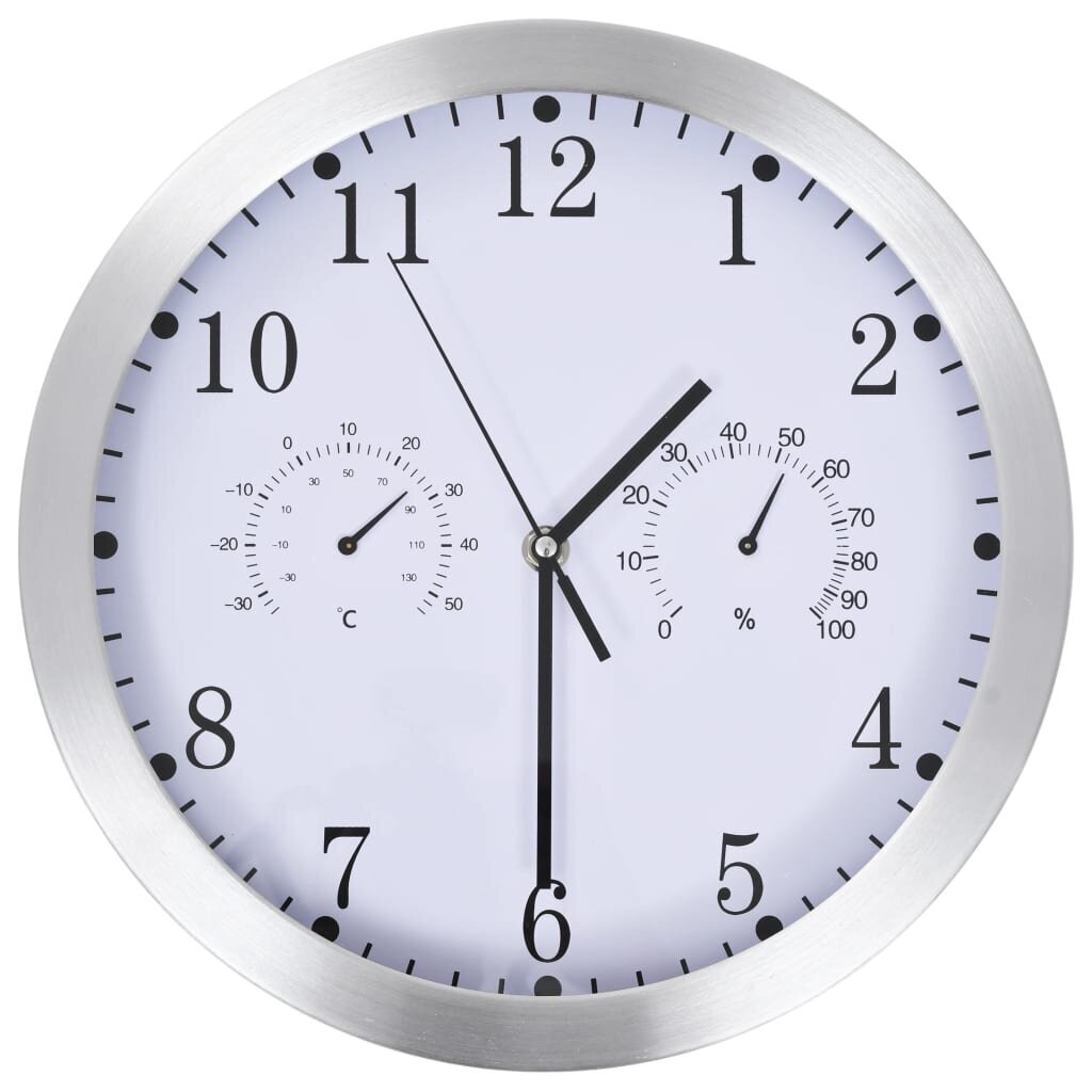 Sieninis laikrodis su kvarciniu mechanizmu, 30cm цена и информация | Laikrodžiai | pigu.lt