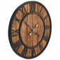 Sieninis laikrodis, vintažinis, kvarcinis mechanizmas, mediena ir metalas, 60cm, XXL kaina ir informacija | Laikrodžiai | pigu.lt