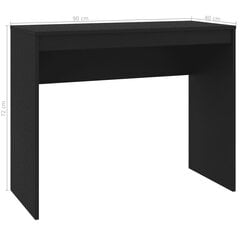 Rašomasis stalas, 90x40x72 cm, juodas цена и информация | Компьютерные, письменные столы | pigu.lt