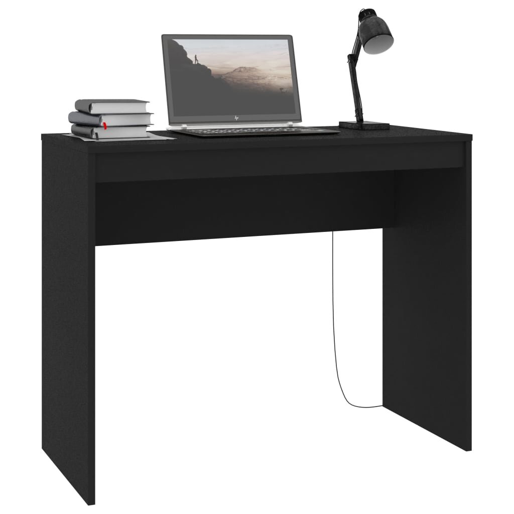 Rašomasis stalas, 90x40x72 cm, juodas kaina ir informacija | Kompiuteriniai, rašomieji stalai | pigu.lt