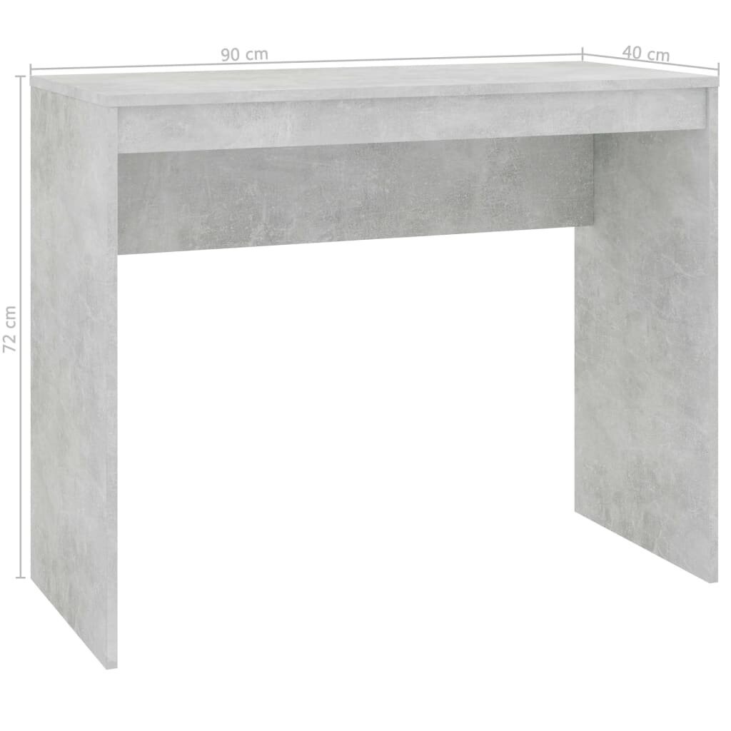 Rašomasis stalas, 90x40x72 cm, betono kaina ir informacija | Kompiuteriniai, rašomieji stalai | pigu.lt
