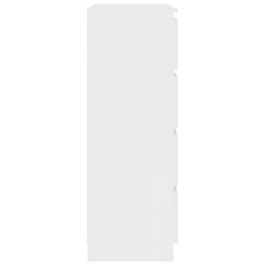 Šoninė spintelė, 60x35x98,5 cm, balta цена и информация | Шкафчики в гостиную | pigu.lt