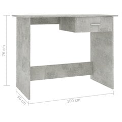 Rašomasis stalas, 100x50x76cm, betono kaina ir informacija | Kompiuteriniai, rašomieji stalai | pigu.lt