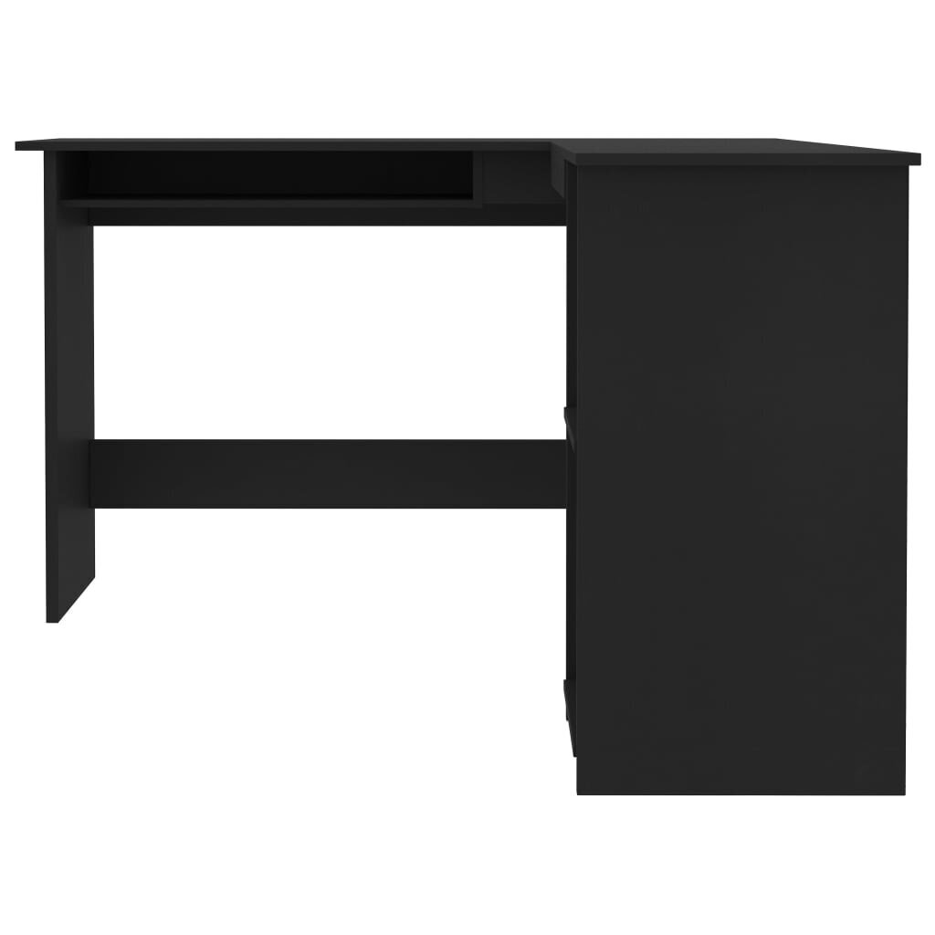 Kampinis stalas, juodas kaina ir informacija | Kompiuteriniai, rašomieji stalai | pigu.lt
