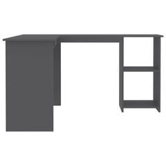 Угловой стол, серый цена и информация | Компьютерные, письменные столы | pigu.lt