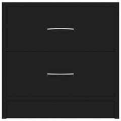 Naktinė spintelė 40x30x40 cm juoda kaina ir informacija | Spintelės prie lovos | pigu.lt