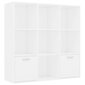 Spintelė knygoms vidaXL, baltos spalvos, 98x30x98cm, MDP kaina ir informacija | Lentynos | pigu.lt