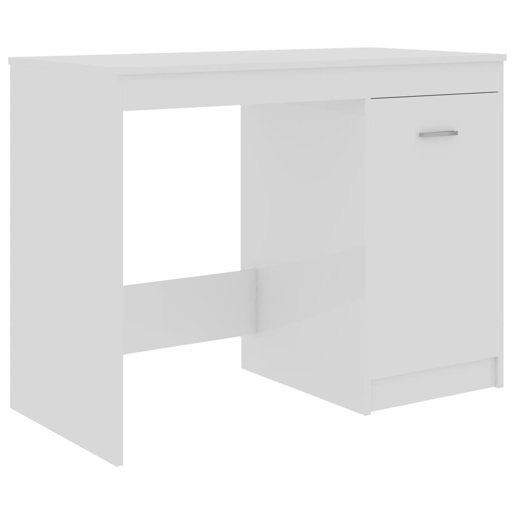 Rašomasis stalas, 100x50x76cm, baltas kaina ir informacija | Kompiuteriniai, rašomieji stalai | pigu.lt