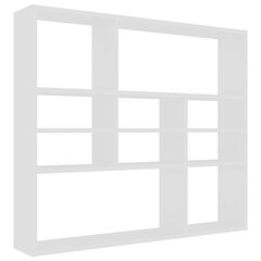 Sieninė lentyna, 90x16x78 cm, balta цена и информация | Полки | pigu.lt