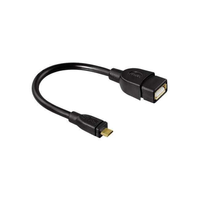 HAMA USB 2.0 adapteris MICRO B(M) - A(F) kaina ir informacija | Laidai telefonams | pigu.lt