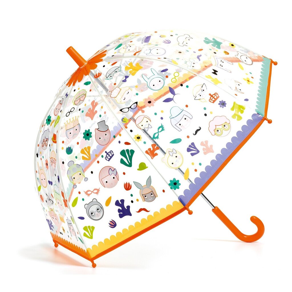 Spalvą keičiantis vaikiškas skėtis Djeco Veidai, DD04709 kaina ir informacija | Aksesuarai vaikams | pigu.lt