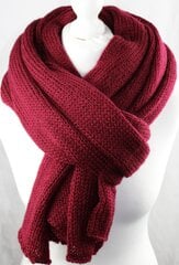 Женский вязаный шарф, бордовый цена и информация | Шарф женский | pigu.lt