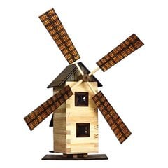 Деревянный клейкий набор - Ветряная мельница цена и информация | Конструкторы и кубики | pigu.lt
