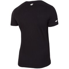Sportiniai marškinėliai vyrams 4F M H4Z20TSM025 20S, juodi kaina ir informacija | Sportinė apranga vyrams | pigu.lt